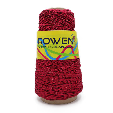 Rowen cordino lucido per borse e gioielli in rocca 200g Amarena