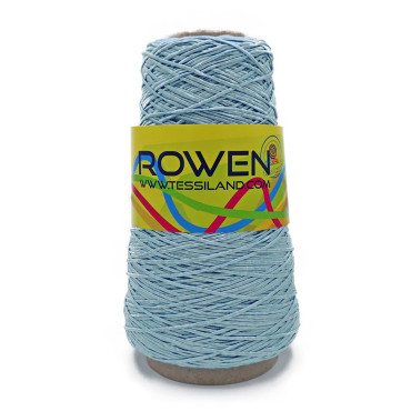 Rowen cordino lucido per borse e gioielli in rocca 200g Azzurro