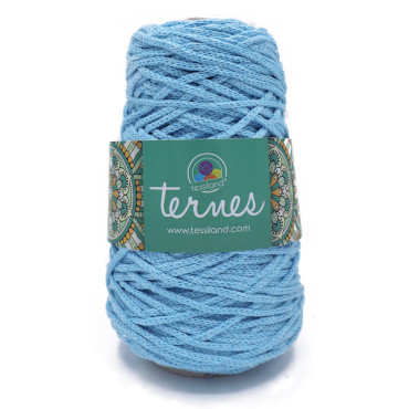 Ternes cordino opaco in misto cotone 200g Azzurro