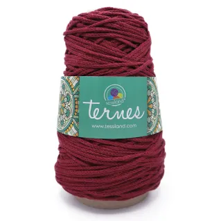 Ternes matte cotton blend cord 200g Bordeaux