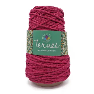 Ternes cordon mat en mélange de coton 200g Magenta