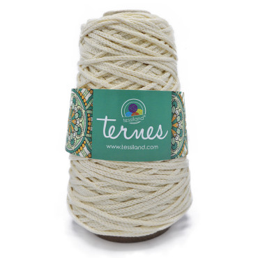 Ternes cordino opaco in misto cotone 200g Panna