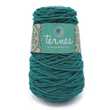 Ternes cordino opaco in misto cotone 200g Petrolio