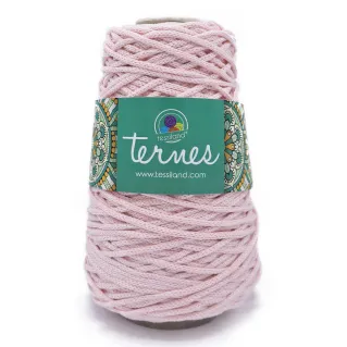Ternes cordón opaco en mezcla de algodón 200g Rosa baby