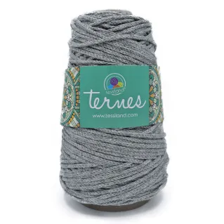 Ternes matte cotton blend cord 200g Smog