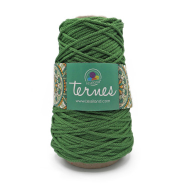 Ternes cordino opaco in misto cotone 200g Verde