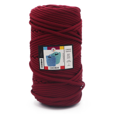 Chobin cordino elastico circolare per borse 300g Bordeaux