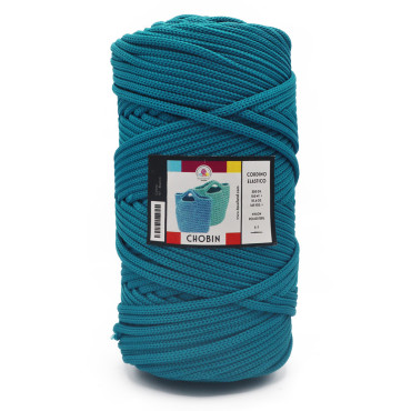 Chobin cordino elastico circolare per borse 300g Petrolio
