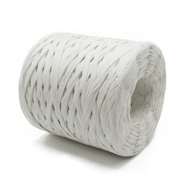 Rafia naturale per borse e bomboniere a uncinetto 200g Bianco