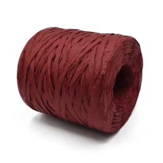 Rafia natural para bolsos y bomboniere de ganchillo 200g Bordeaux