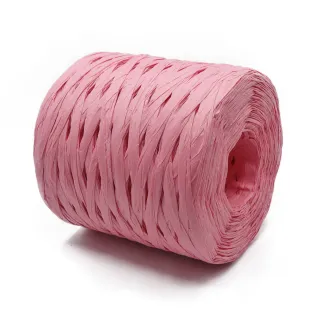 Rafia natural para bolsos y bomboniere de ganchillo 200g Rosa