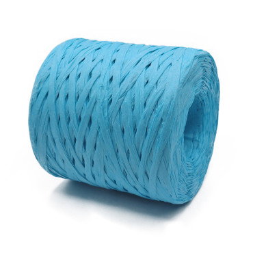 Rafia naturale per borse e bomboniere a uncinetto 200g Turchese