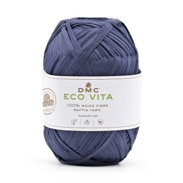 Rafia ECOVITA in fibra di legno per borse e accessori 50g Blu