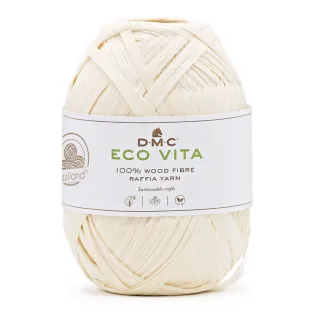 Rafia ECO VITA in fibra di legno per borse e accessori 50g Panna