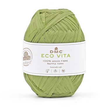Rafia ECOVITA in fibra di legno per borse e accessori 50g Pistacchio