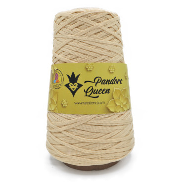 Pandoro Queen fettuccia tubolare lucida effetto seta 200g Beige