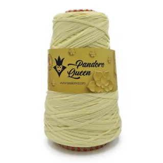 Pandoro Queen Trapillo tubular brillante efecto seda 200g Crema