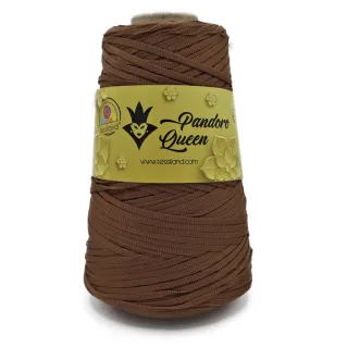 Pandoro Queen glossy tubular Ribbon silk effect 200g Cuoio