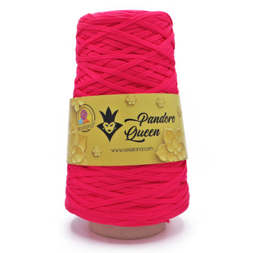 Pandoro Queen fettuccia tubolare lucida effetto seta 200g Fucsia fluo