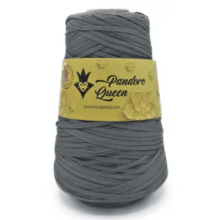 Pandoro Queen Ruban tubulaire brillant effet soie 200g Gris