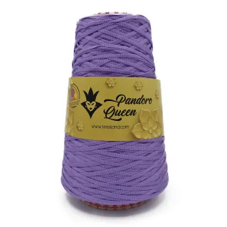 Pandoro Queen Trapillo tubular brillante efecto seda 200g Lilla