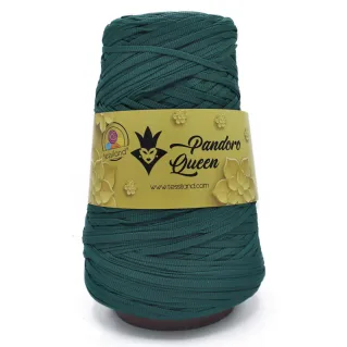 Pandoro Queen Trapillo tubular brillante efecto seda 200g Petrolio