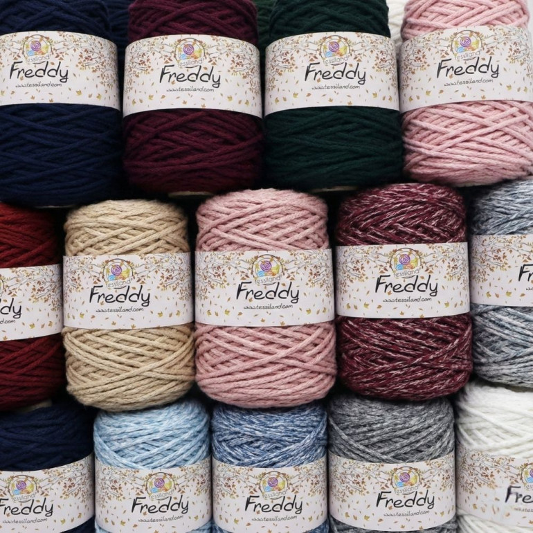 Freddy cordino lanato circolare per borse e macramè 200g