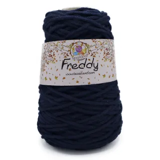 Freddy circular wool-effect cord for bags and macramé 200g Blue