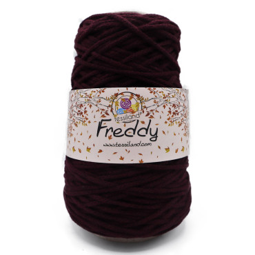 Freddy cordino lanato circolare per borse e macramè 200g Bordeaux