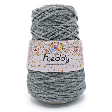Freddy cordino lanato circolare per borse e macramè 200g Cenere