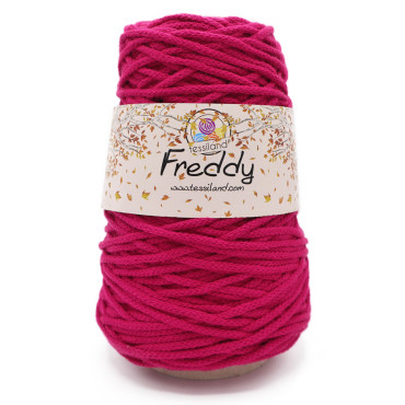 Freddy cordino lanato circolare per borse e macramè 200g Fucsia