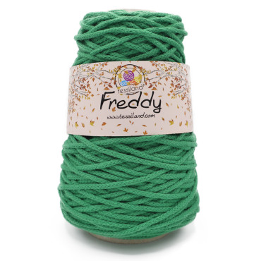 Freddy cordino lanato circolare per borse e macramè 200g Giada