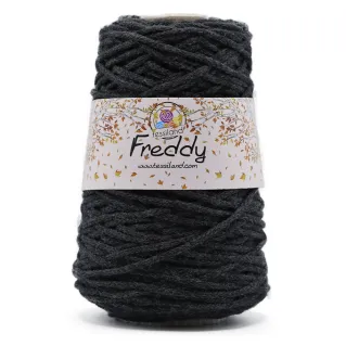 Freddy circular wool-effect cord for bags and macramé 200g Gray