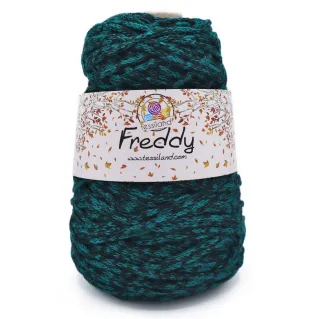 Freddy cordon lainé circulaire pour sacs et macramé 200g Nero petrolio