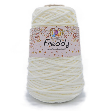 Freddy cordino lanato circolare per borse e macramè 200g Panna