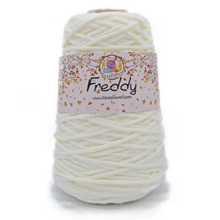 Freddy cordón lanoso circular para bolsos y macramé 200g Panna
