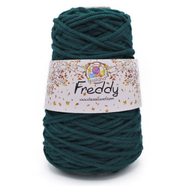 Freddy cordino lanato circolare per borse e macramè 200g Petrolio