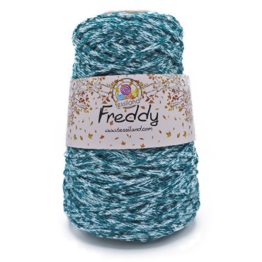 Freddy cordino lanato circolare per borse e macramè 200g Petrolio melange