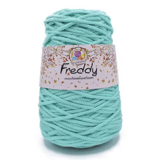 Freddy circular wool-effect cord for bags and macramé 200g Tiffany