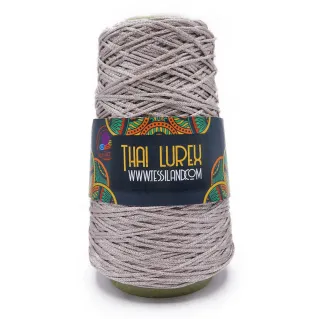 Thai Lurex Originale cordon avec lurex pour sacs 200g Cipria argento