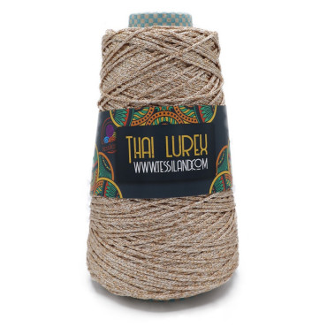 Thai Lurex Originale cordino con lurex per borse 200g Cipria oro