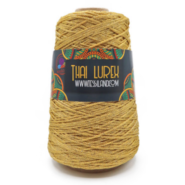 Thai Lurex Originale cordino con lurex per borse 200g Giallo oro