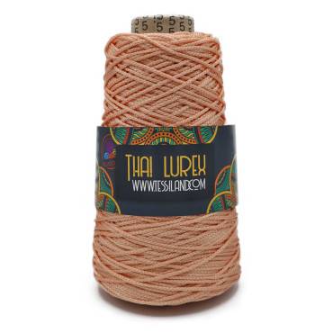 Thai Lurex Originale cordino con lurex per borse 200g Rosa pallido