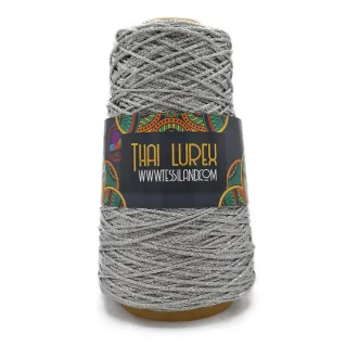 Thai Lurex Originale cordon avec lurex pour sacs 200g Silver