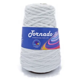Tornado tricotin circulaire mat en mélange de coton 200g Bianco