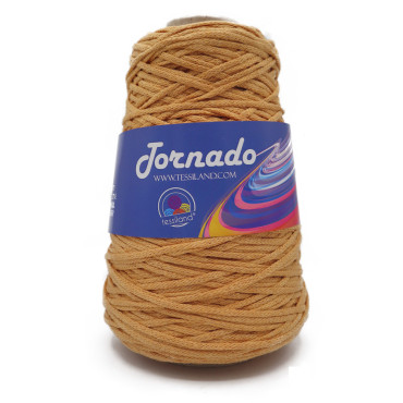 Tornado tricottino circolare opaco in misto cotone 200g Deserto
