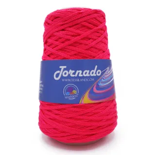 Tornado tricottín circular mate de mezcla de algodón 200g Fucsia