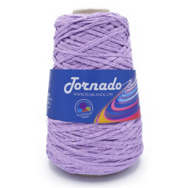 Tornado tricottino circolare opaco in misto cotone 200g Lilla