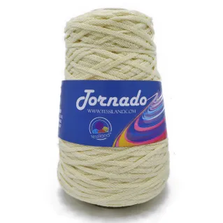 Tornado tricotin circulaire mat en mélange de coton 200g Panna