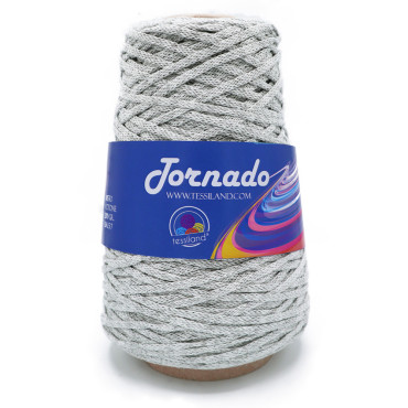 Tornado tricottino circolare opaco in misto cotone 200g Perla